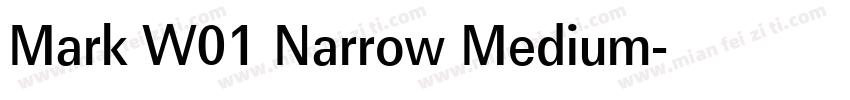 Mark W01 Narrow Medium字体转换